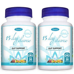TAOTERS 15 Day Cleanse bottle front showcases sleek packaging for easy detox support.