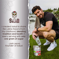 Taste Salud B6 and B12 vitamin badge on packaging for daily energy support