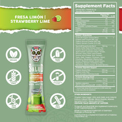 Taste Salud fruits and veggies mix packet ready to blend into a drink.