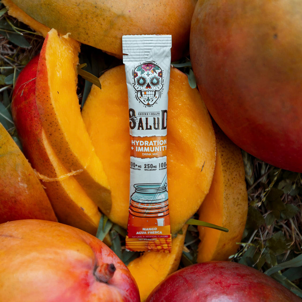 Taste Salud morning energy routine with refreshing mango flavor