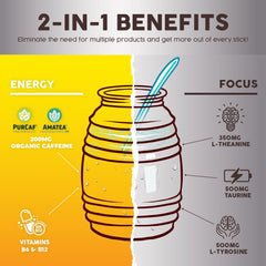 Taste Salud organic caffeine ingredients close-up highlighting PurCaf and AmaTea