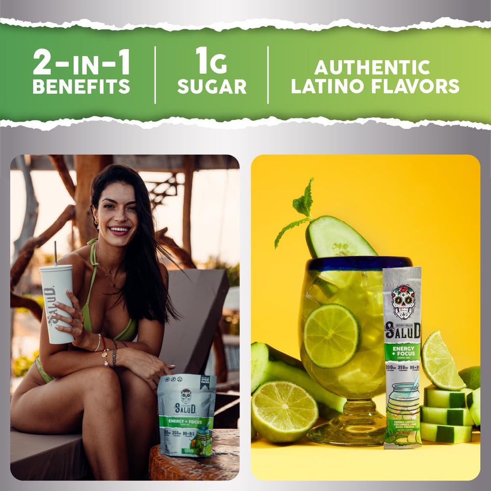 Taste Salud pour into water to create a refreshing agua fresca