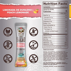 Glass of mixed Salud drink showing smooth focus and clean energy potential.