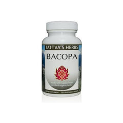 Tattva's Herbs Bacopa Monnieri bottle shows Brahmi with Pippili for focus support.