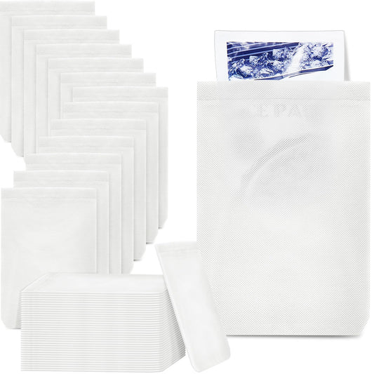 Tatuo disposable hot cold pack sleeves protect skin during cold therapy.