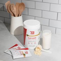 TB12 dairy-free protein ingredients labeled for vegan use