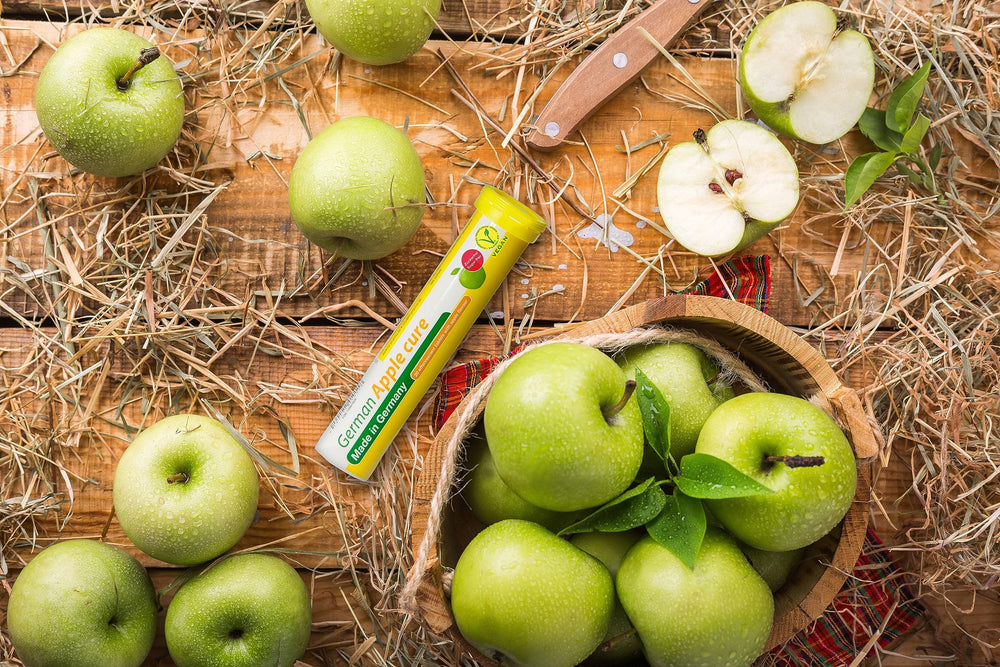 T&D Apple Cure emphasizes vitamin B6 support in a vegan, low-calorie drink