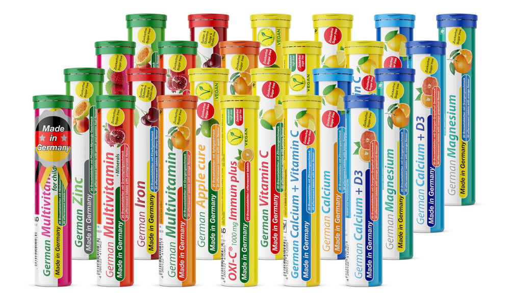 T&D German vitamin minerals tablets in orange flavor for a refreshing daily boost