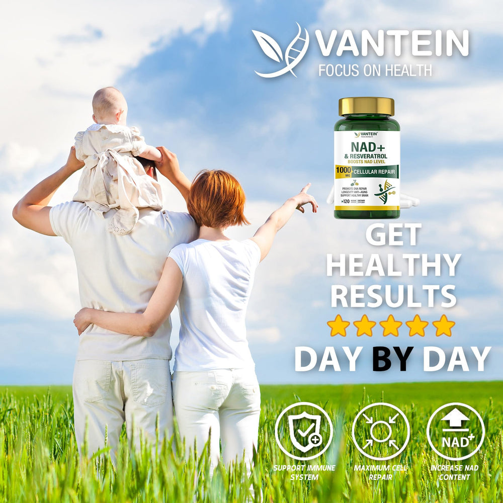 TEATTY NAD+ Plus storage scene; convenient 60-day supply for daily wellness routines.