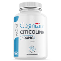 Teaveli Cognizin 500mg capsule close-up highlighting cognitive support.
