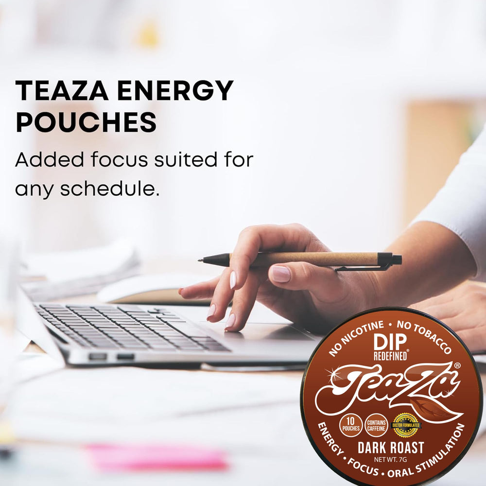 TeaZa 8-pack display highlights convenient daily pouches