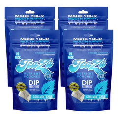 TeaZa Cool Mint Chill pack front view, four-pack for on-the-go refreshment.