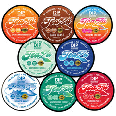 TeaZa Energy variety pack flavored pouches for a tobacco-free energy boost.