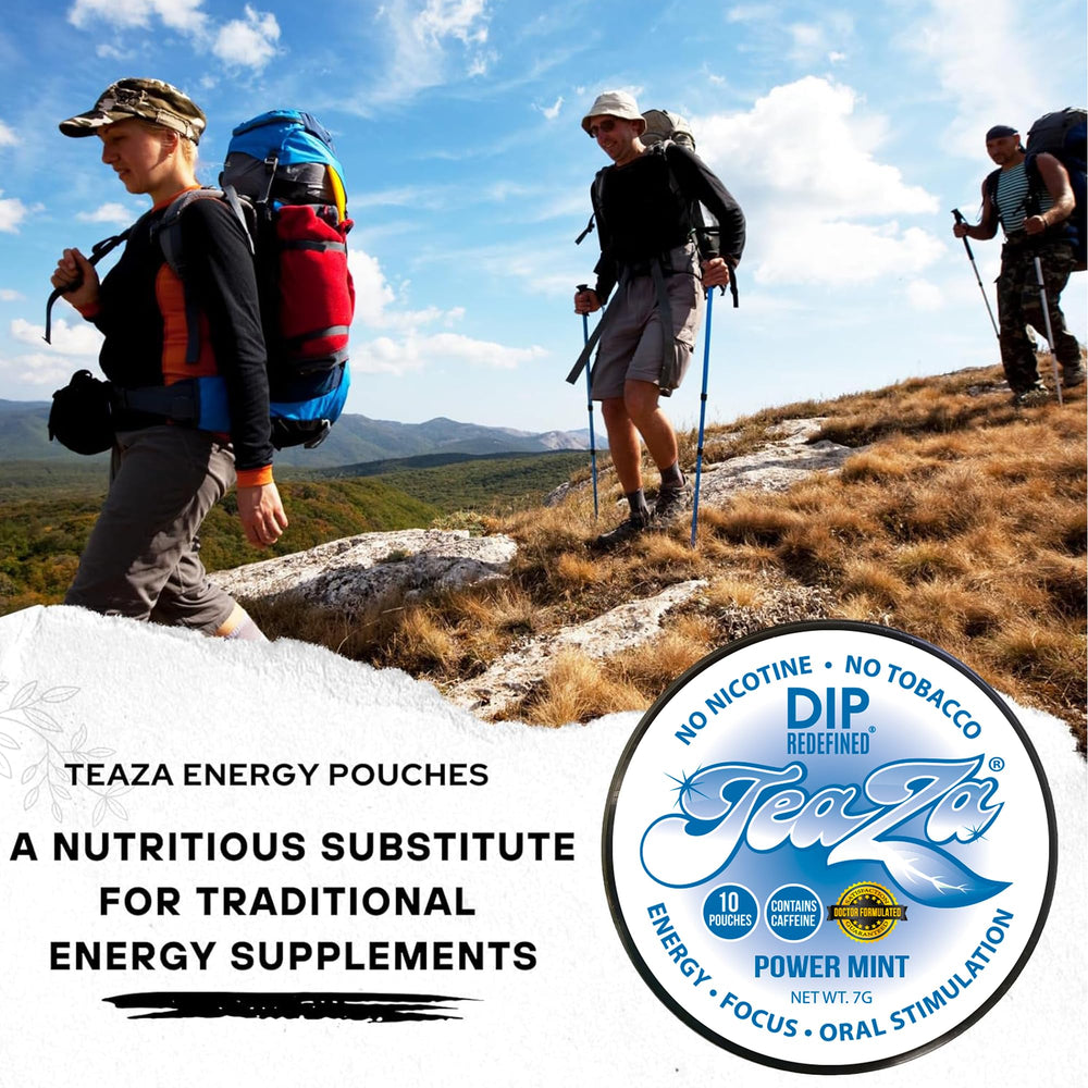 TeaZa herbs and vitamins blend supports sustained energy.