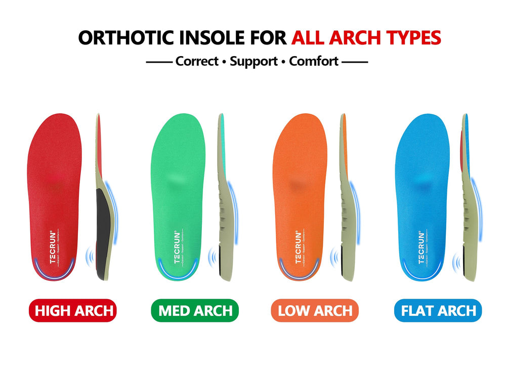 TECRUN 8-in-1 arch support designed for daily comfort