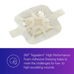 Tegaderm Foam Dressing 90610 maintains moisture balance for skin comfort