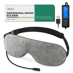 Telepepe heated eye mask in grey packaging, gift-ready and premium.