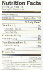 Telephone Sat-Isabgol box back showing organic certifications and ingredients.