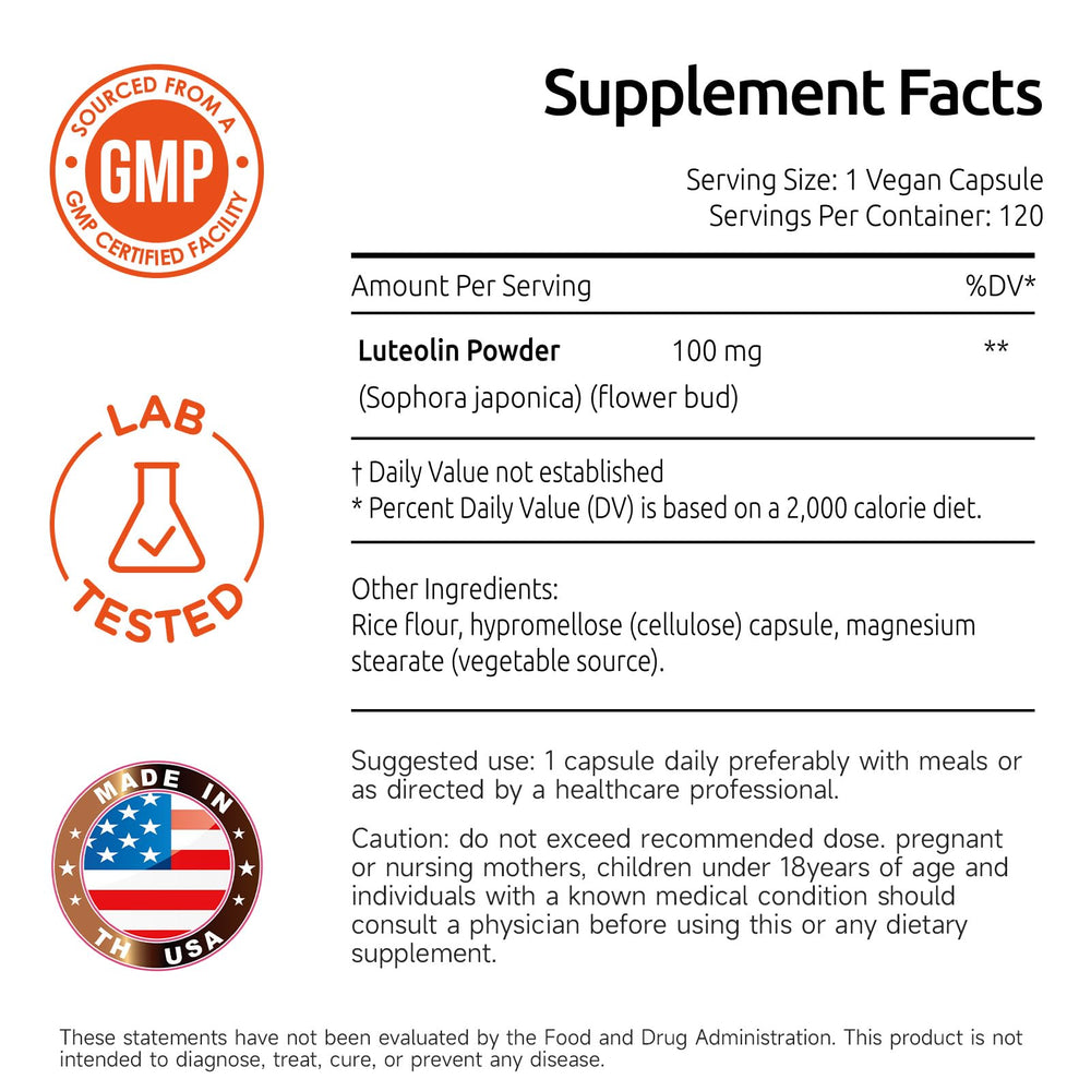 Two-bottle Temimar luteolin set for extended daily use.