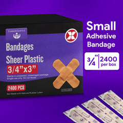 TenderGentle sterile small bandage pack opens to reveal a clean, ready-to-use bandage.