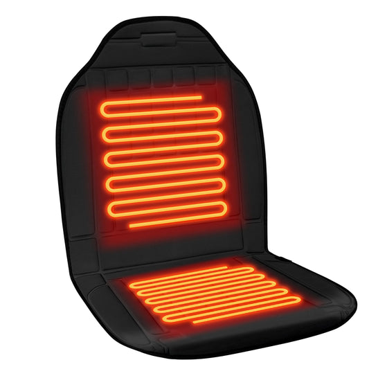 Teomi heated seat cover delivers rapid warmth for chilly rides.