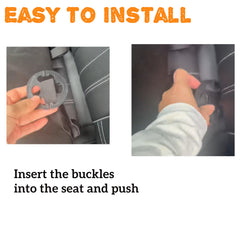 Teomi heated seat cover keeps back and hips warm during commutes.