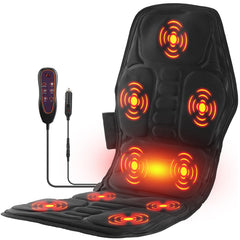 TeqHome back massager seat cushion with heat delivers targeted relief during long drives.