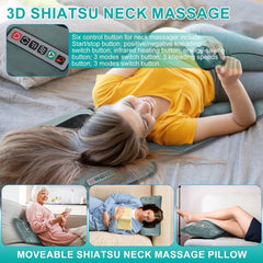 TeqHome heating therapy targets neck, lumbar, and feet for comfort.