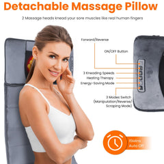 TeqHome inflatable neck support adds customizable height and stability.