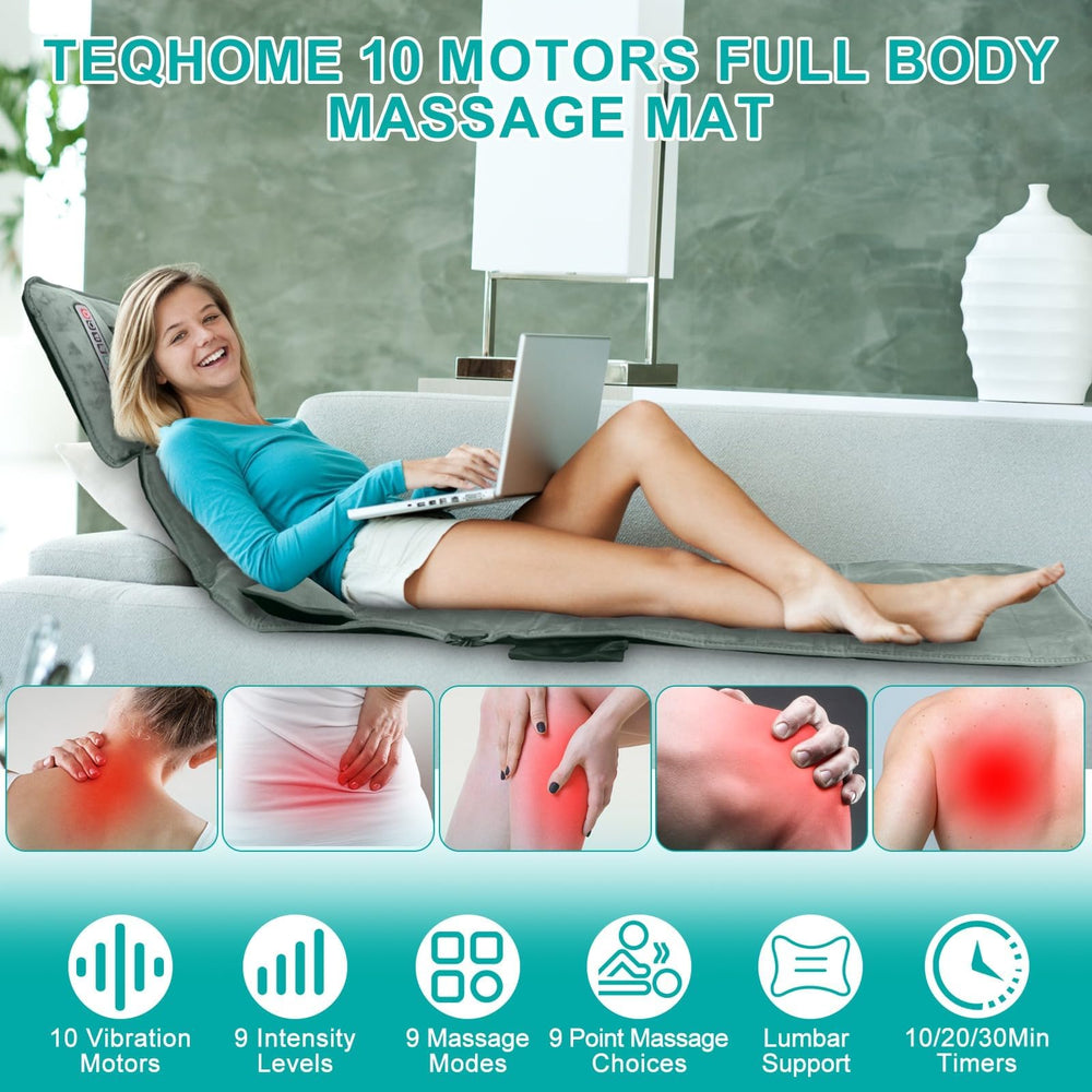 TeqHome shiatsu foot massager nodes provide deep foot relief.