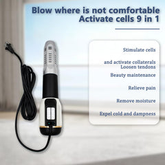 Terahertz Wand THZ Blower on nightstand showing potential sleep comfort.