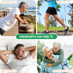 Teraputics IntestinePro bottle pour illustrating easy daily dosage