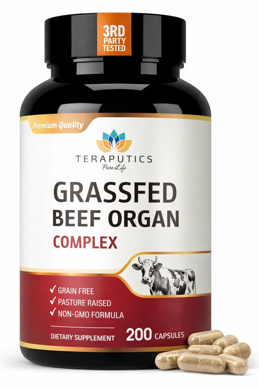 Teraputics pasture-raised beef liver capsules for daily wellness