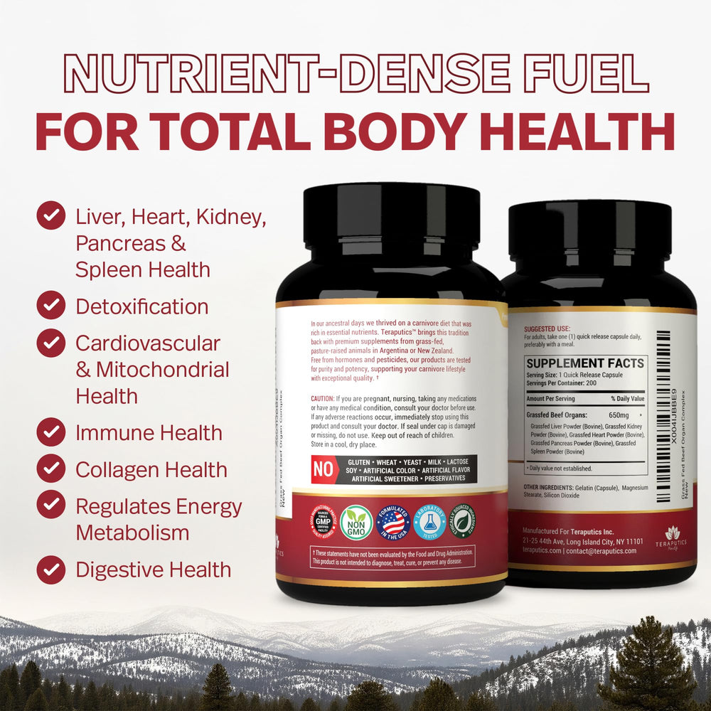 Teraputics quick-release capsules for easy daily intake