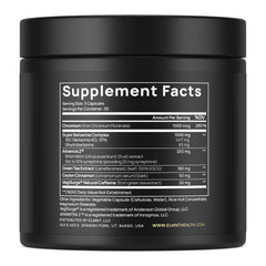 Terra Elmnt GLP-1 formula bottle with label; may help appetite management.