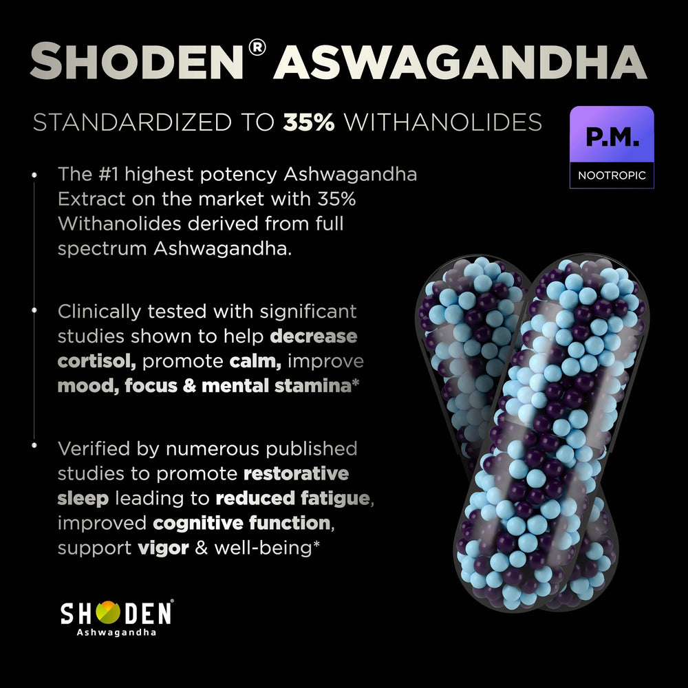 Terra Elmnt AMPM Shoden ashwagandha powder highlighting mood support
