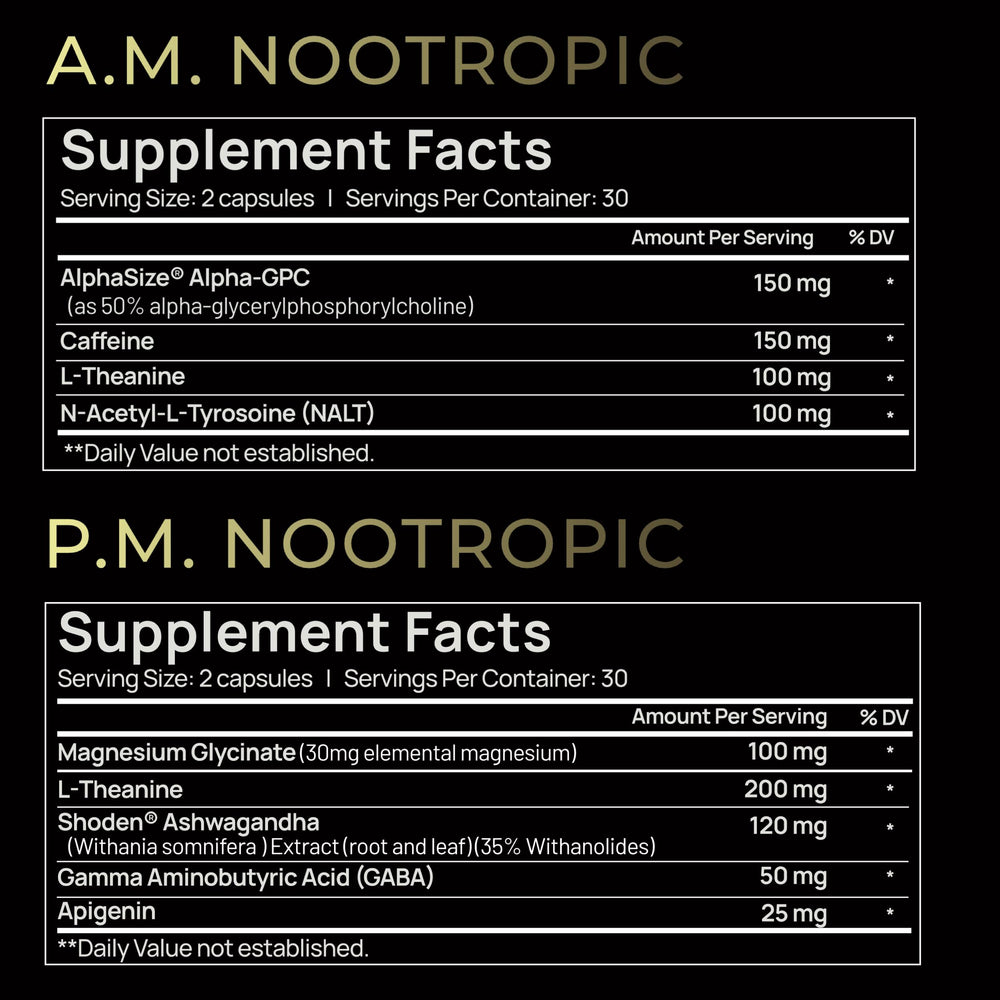 Terra Elmnt AMPM Total Calm bottle emphasizing evening mood support and calm
