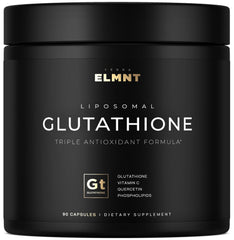Terra Elmnt 2150mg glutathione bottle front, high-potency liposomal delivery.