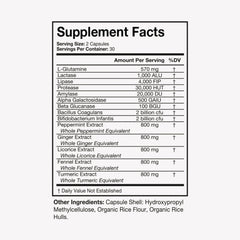 Terra Health Essentials bottle with label emphasizes a science-backed bloat reduction formula.