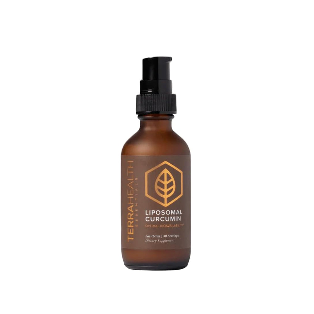 Terra Health Essentials Liposomal Curcumin Drops bottle-front for joint support benefits