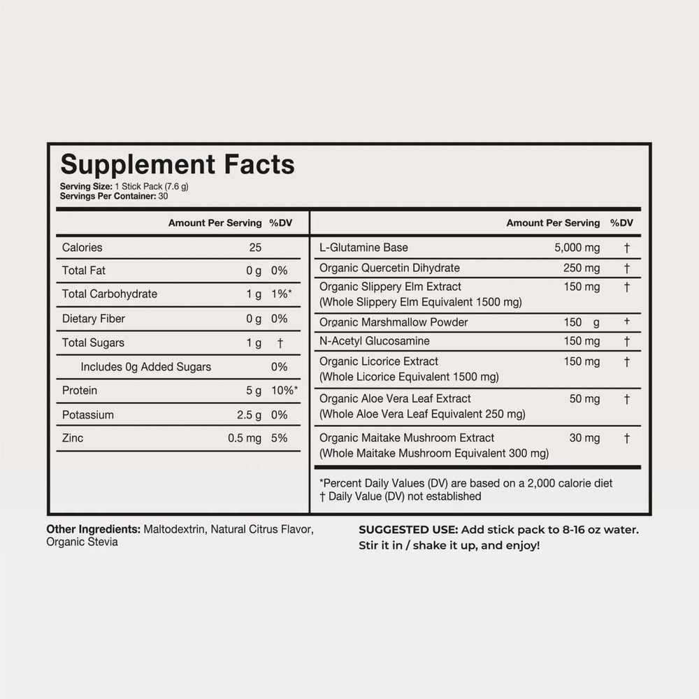 Terra Health Essentials Solusticks Gut orange flavor easy mixing for daily digestive support.