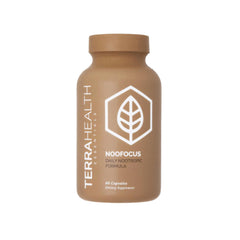 Terra Health Essentials NOOFOCUS bottle front for daily cognitive support