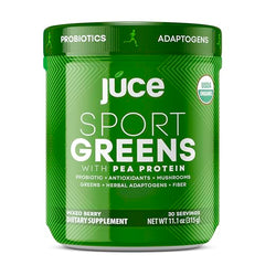 Terra Kai Juce SG7 mixing spoon measures greens powder for quick smoothies.