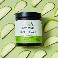 Terra Origin Healthy Gut marshmallow-root highlighting calming support after meals