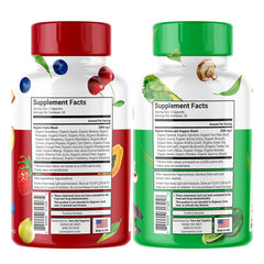 Terra Kai Juce bottle back shows vegan gluten free and non GMO features