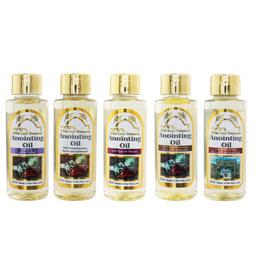 TerraSantaStore Bible Lands Treasure Oil set in gift-ready packaging for devotion