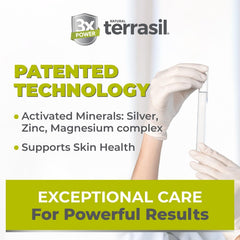 Terrasil free from parabens, alcohols, dyes, fragrances, and steroids.