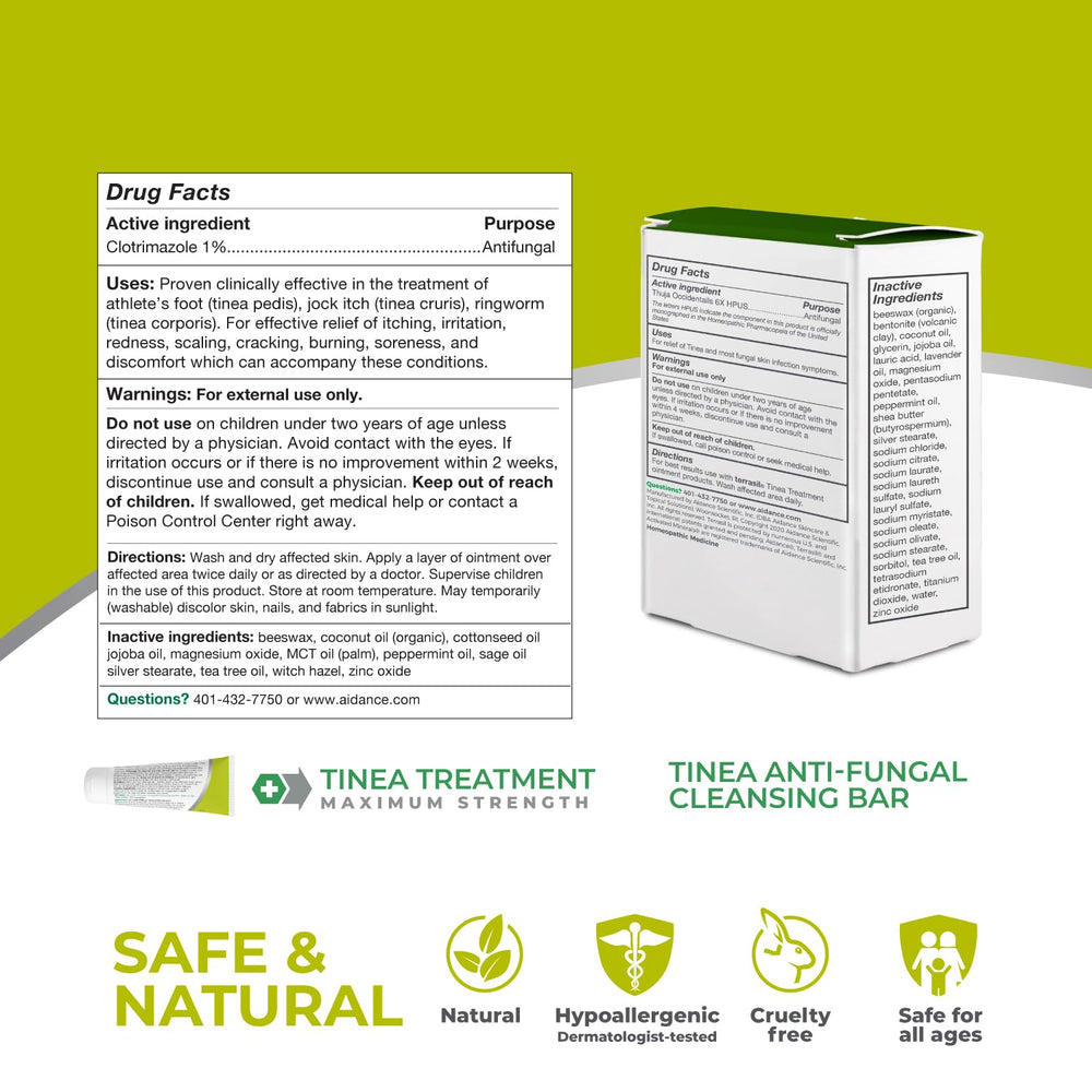 Terrasil Tinea ingredients shea butter close-up highlighting moisturizing potential.