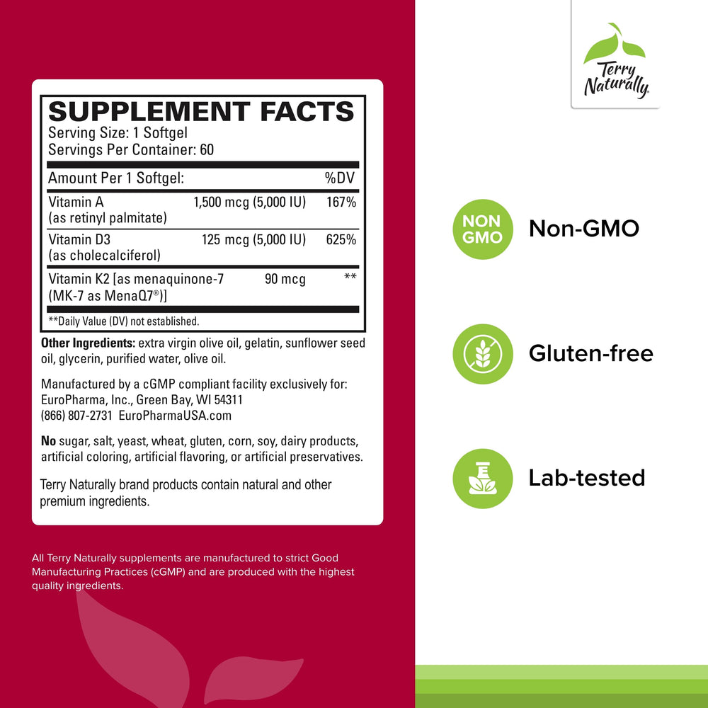 Terry Naturally Artery Strong softgels close-up for easy swallowing.