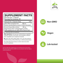 Close-up of Terry Naturally Blood Pressure Health capsules for easy daily intake